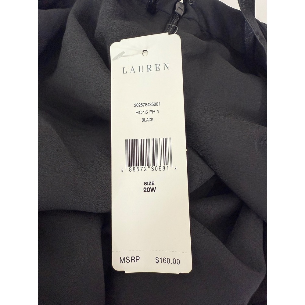 NEW Lauren Ralph Lauren Fringe Skirt Women's 20W Flapper Gatsby Cocktail‎ Black - Picture 7 of 10